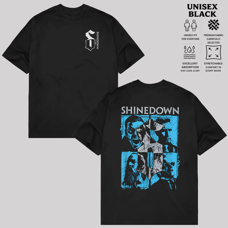 Vintage Shinedown Band Quadrant poster T-Shirt & Hoodie