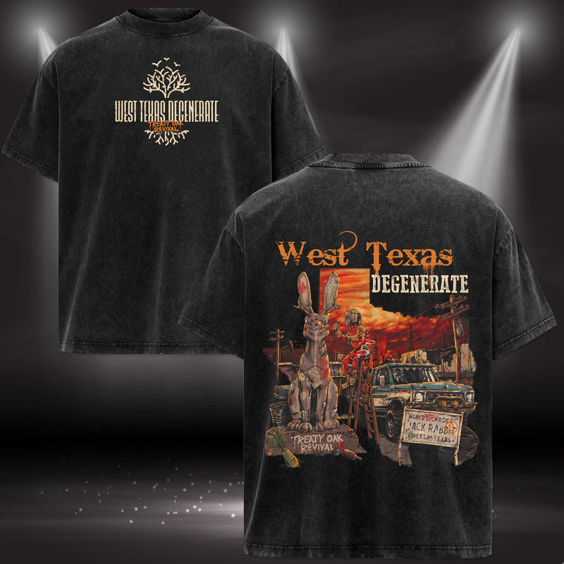 Retro Treaty Oak Revival West Texas Degenerate T-shirt & Hoodie