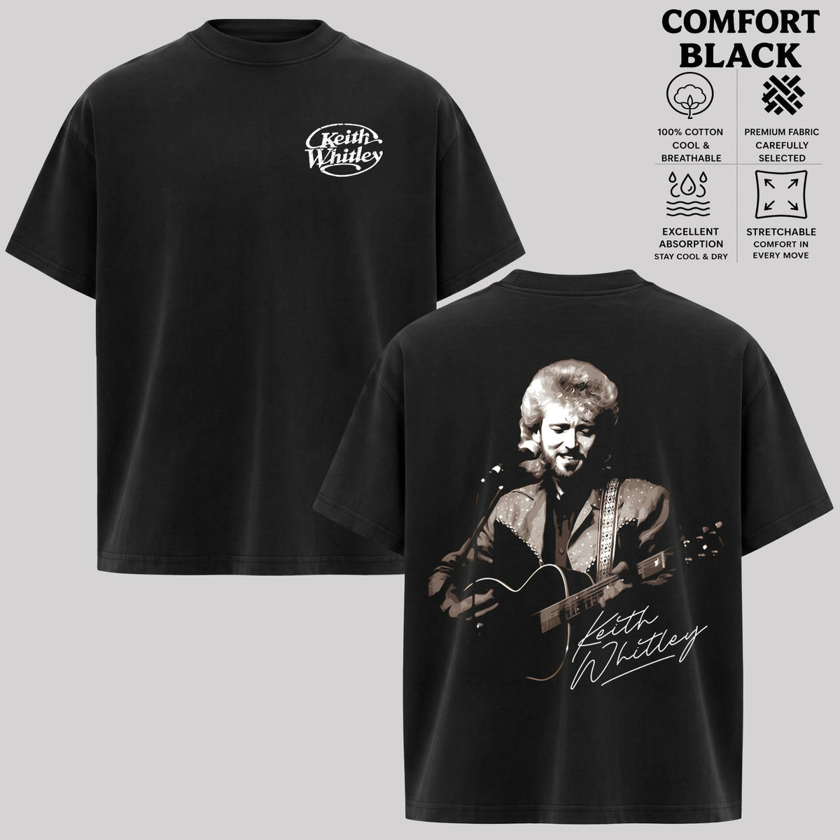 Vintage 80s Country Vibes with Keith Whitley Tee