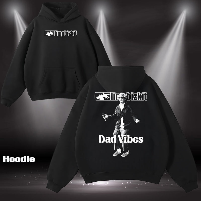 Retro Limp Bizkit "Dad Vibes" Rock Band T-Shirt, Hoodie