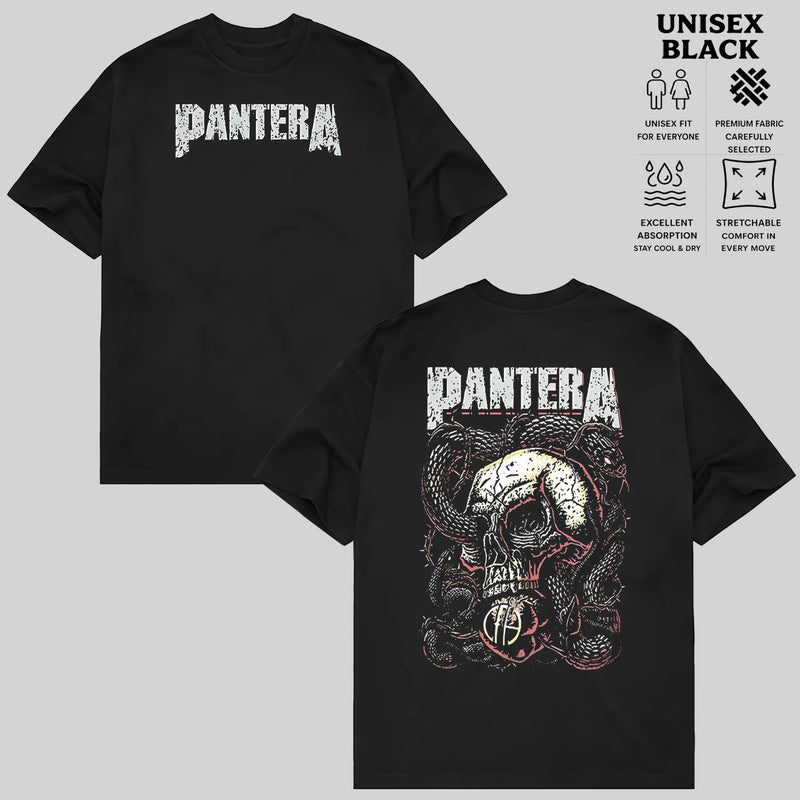 Pantera Vintage Skull Snake Graphic Tee & Hoodie