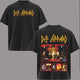Retro Def Leppard Hysteria Band Concert T-shirt