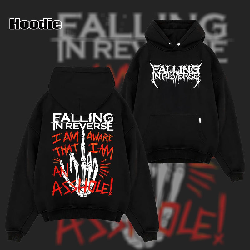 Falling In Reverse T-Shirt - 2 Sided Rock Tee shirt & hoodie