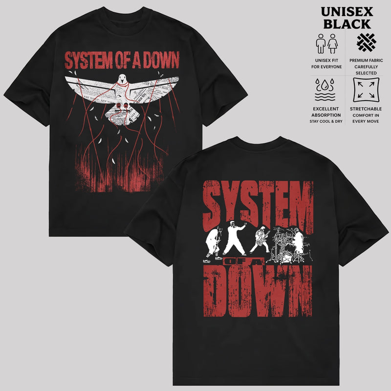 Vintage System of a Down Rock Band Shirt  & Hoodie
