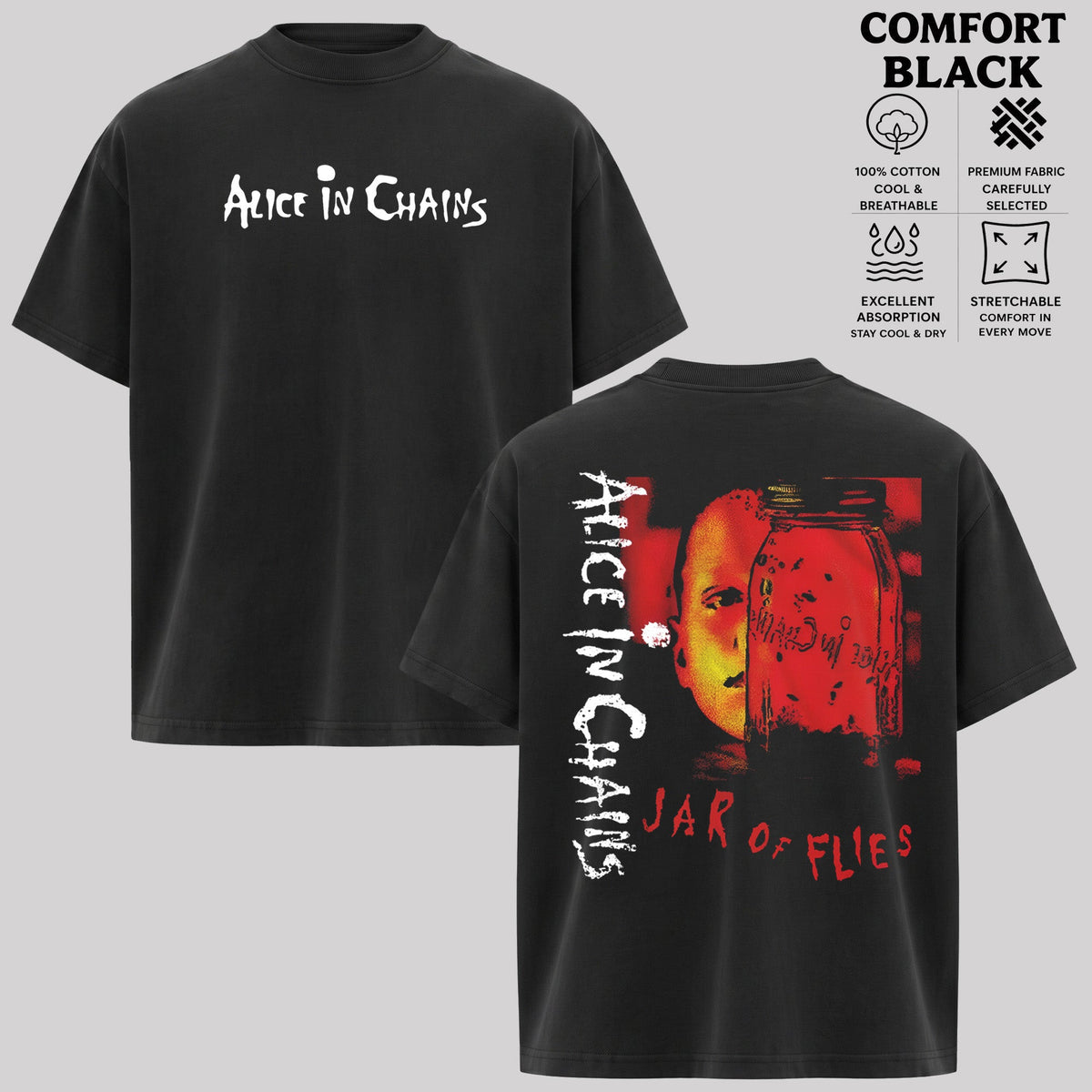 Vintage Alice in Chains album ''Jar of Files'' Rock Band T-Shirt, Hoodie