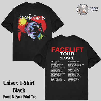 Alice In Chains Facelift 1991 Concert Tour T-Shirt, Hoodie
